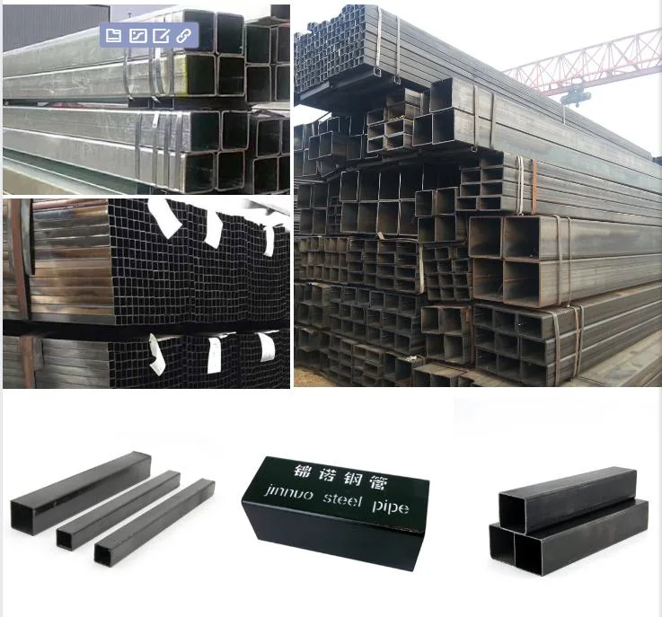 China Hollow Section Steel Pipe Price Scaffolding Rectangular Black Mild Square Tube