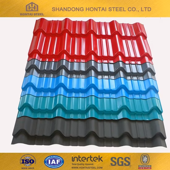 Chapa corrugada/Chapa de acero/Revestimiento de color prepintado/Recubierto de zinc/Galvalume/Aluminio/Chapa para techos/Productos de acero/Chapa de metal/Chapa de acero inoxidable