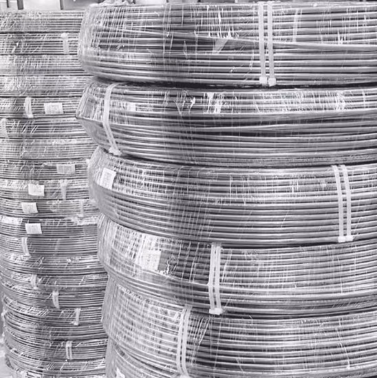 Tubería en espiral 316L para tubería de inyección de productos químicos en el fondo del pozo